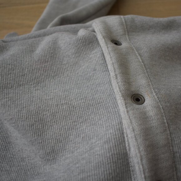 Blank NYC Women's Salt and Pepper Open Convertible Collar Sweatshirt Jacket - Picture 9 of 13